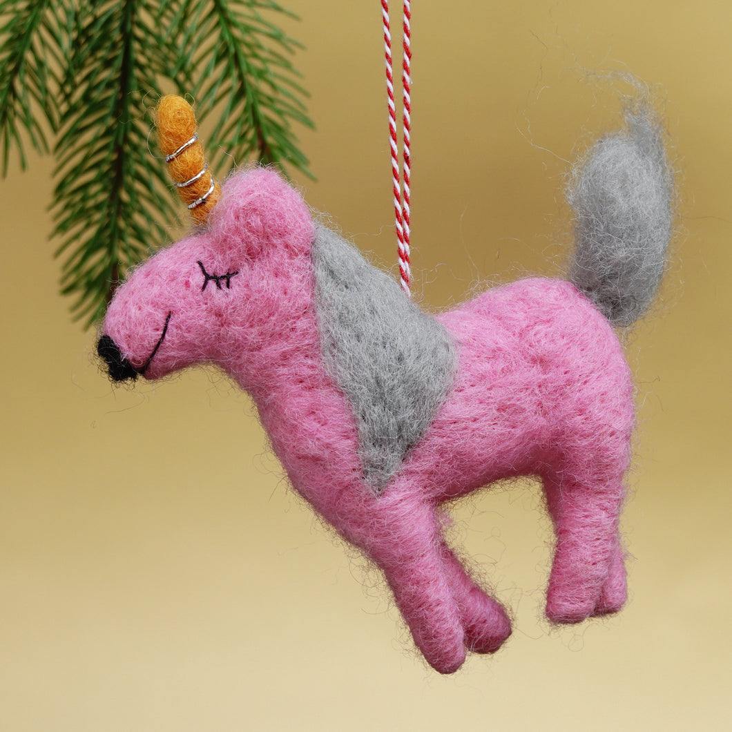 Anhänger: Einhorn, rosa
