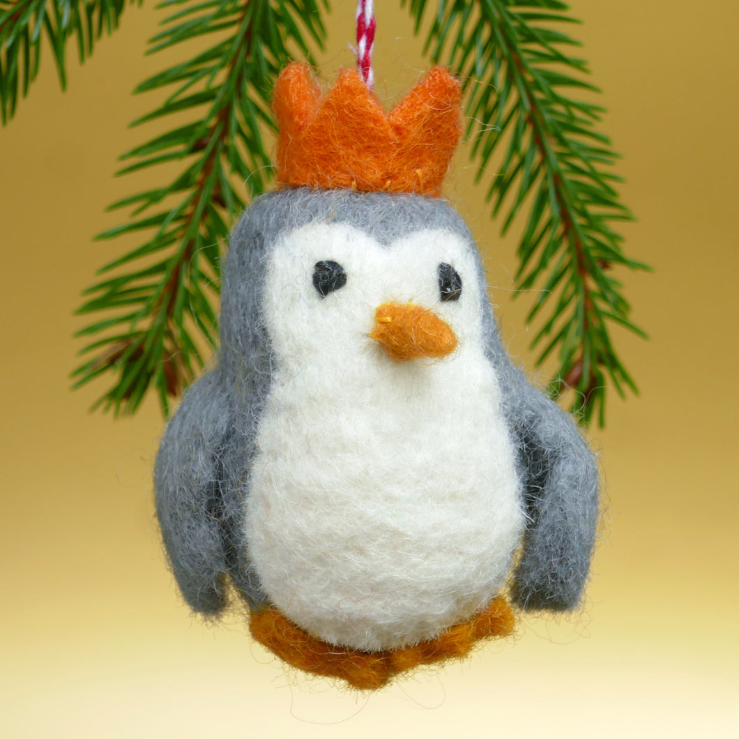 Anhänger: Pinguin mit Krone