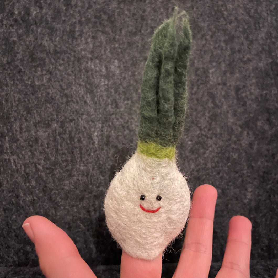 Fingerpuppe-Gemüse I Lauchzwiebel